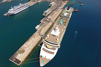 Outer berths of the city port of Split